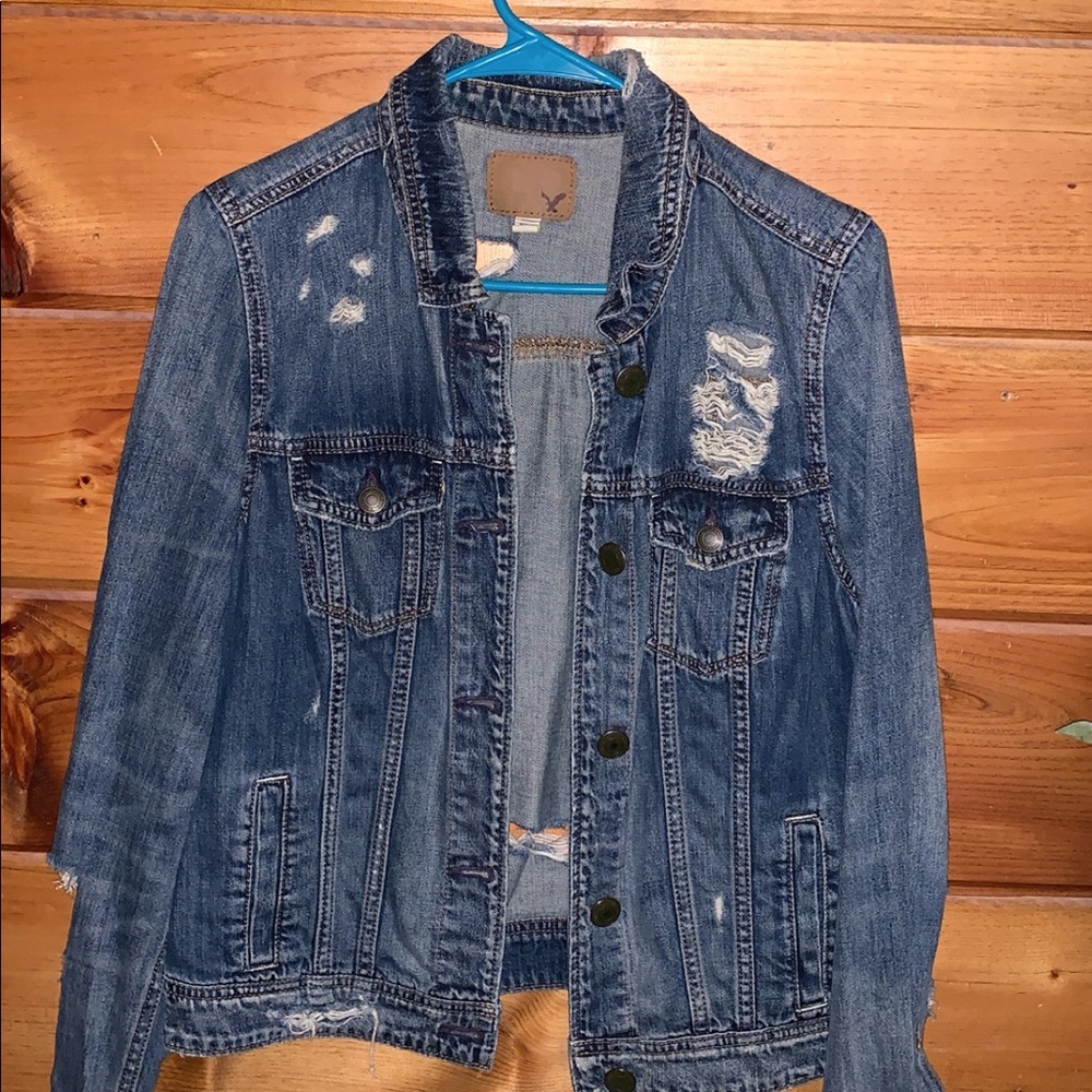 Destroyed Denim Jacket